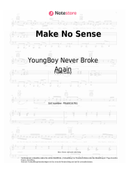 Noten, Akkorde YoungBoy Never Broke Again - Make No Sense