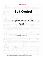 Noten, Akkorde YoungBoy Never Broke Again - Self Control