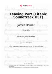 Noten, Akkorde James Horner - Leaving Port (Titanic Soundtrack OST)