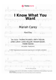 Noten, Akkorde Busta Rhymes, Mariah Carey - I Know What You Want