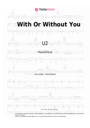 undefined U2 - With Or Without You