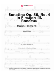 Noten, Akkorde Muzio Clementi - Sonatina Op. 36, No. 4 in F major: lll. Rondeau