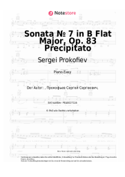 Noten, Akkorde Sergei Prokofiev - Sonata № 7 in B Flat Major, Op. 83 Precipitato