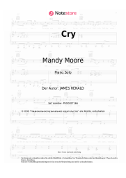 Noten, Akkorde Mandy Moore - Cry