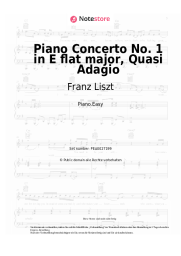 Noten, Akkorde Franz Liszt - Piano Concerto No. 1 in E flat major, Quasi Adagio