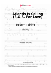 Noten, Akkorde Modern Talking - Atlantis Is Calling (S.O.S. For Love)