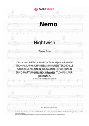 Noten, Akkorde Nightwish - Nemo