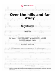 Noten, Akkorde Nightwish - Over the hills and far away