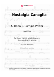 Noten, Akkorde Al Bano & Romina Power - Nostalgia Canaglia