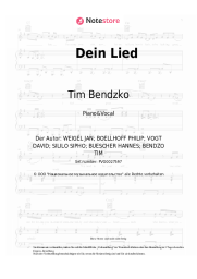 undefined Tim Bendzko - Dein Lied