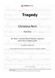 Noten, Akkorde Christina Perri - Tragedy