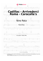 Noten, Akkorde Nino Rota - Cadillac - Arrivederci Roma - Caracalla's