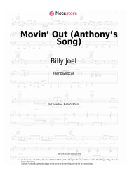 Noten, Akkorde Billy Joel - Movin’ Out (Anthony’s Song)