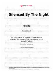 Noten, Akkorde Keane - Silenced By The Night