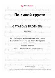 Noten, Akkorde GAYAZOV$ BROTHER$ - По синей грусти