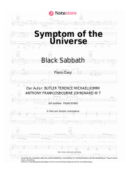 Noten, Akkorde Black Sabbath - Symptom of the Universe