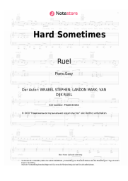 Noten, Akkorde Ruel - Hard Sometimes