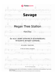 Noten, Akkorde Megan Thee Stallion - Savage
