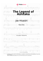 Noten, Akkorde Joe Hisaishi - The Legend of Ashitaka