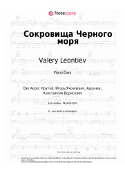 Noten, Akkorde Valery Leontiev - Сокровища Черного моря