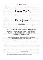 Noten, Akkorde Lost Frequencies, Zonderling, Kelvin Jones - Love To Go