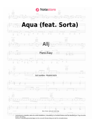 Noten, Akkorde Allj - Aqua (feat. Sorta)