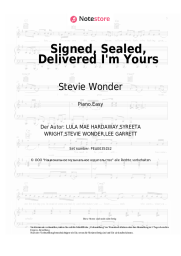 Noten, Akkorde Stevie Wonder - Signed, Sealed, Delivered I'm Yours