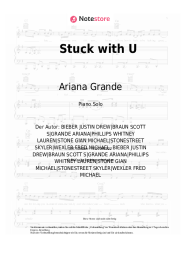 Noten, Akkorde Ariana Grande, Justin Bieber - Stuck with U