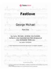 Noten, Akkorde George Michael - Fastlove