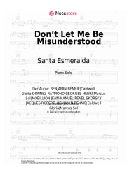 Noten, Akkorde Santa Esmeralda - Don’t Let Me Be Misunderstood
