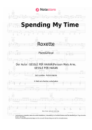 Noten, Akkorde Roxette - Spending My Time