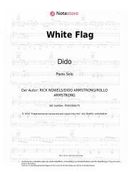 Noten, Akkorde Dido - White Flag