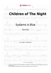 Noten, Akkorde Systems in Blue - Children of The Night