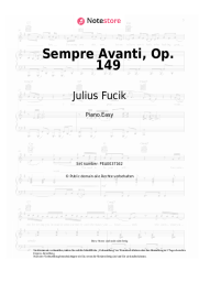 Noten, Akkorde Julius Fucik - Sempre Avanti, Op. 149