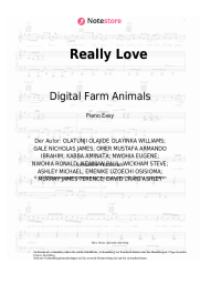 Noten, Akkorde KSI, Craig David, Digital Farm Animals - Really Love
