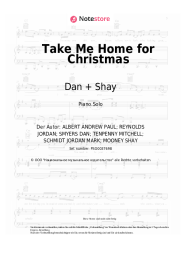 Noten, Akkorde Dan + Shay - Take Me Home for Christmas
