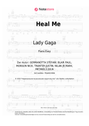 Noten, Akkorde Lady Gaga - Heal Me