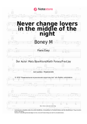 Noten, Akkorde Boney M - Never change lovers in the middle of the night