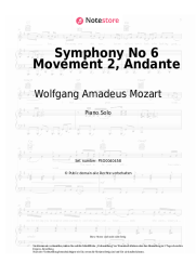 undefined Wolfgang Amadeus Mozart - Symphony No 6 Movement 2, Andante