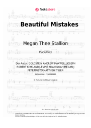 Noten, Akkorde Maroon 5, Megan Thee Stallion - Beautiful Mistakes
