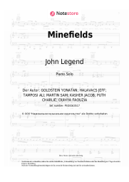 Noten, Akkorde Faouzia, John Legend - Minefields