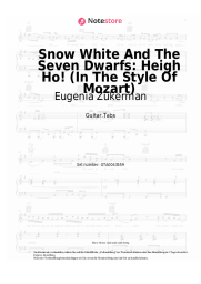 Noten, Akkorde Eugenia Zukerman - Snow White And The Seven Dwarfs: Heigh Ho! (In The Style Of Mozart)