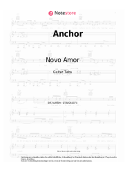 Noten, Akkorde Novo Amor - Anchor
