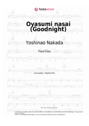 Noten, Akkorde Yoshinao Nakada - Oyasumi nasai (Goodnight)