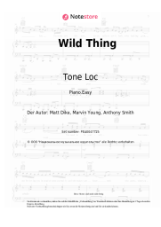 Noten, Akkorde Tone Loc - Wild Thing