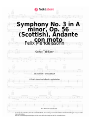 undefined Felix Mendelssohn - Symphony No. 3 in A minor, Op. 56 (Scottish), Andante con moto