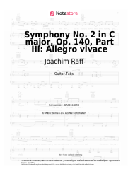 Noten, Akkorde Joachim Raff - Symphony No. 2 in C major, Op. 140, Part III: Allegro vivace