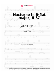 Noten, Akkorde John Field - Nocturne in B-flat major, H 37