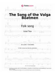 Noten, Akkorde Folk song - The Song of the Volga Boatmen