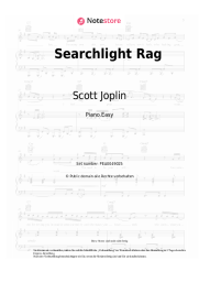 Noten, Akkorde Scott Joplin - Searchlight Rag